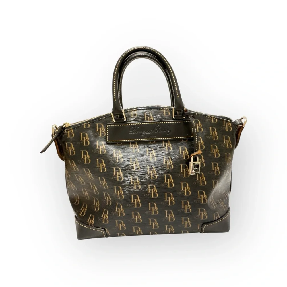 Dooney & Bourke 1975 Signature Vanessa Tote, Original COA, Dust Bag Vintage NWT - Picture 2 of 16